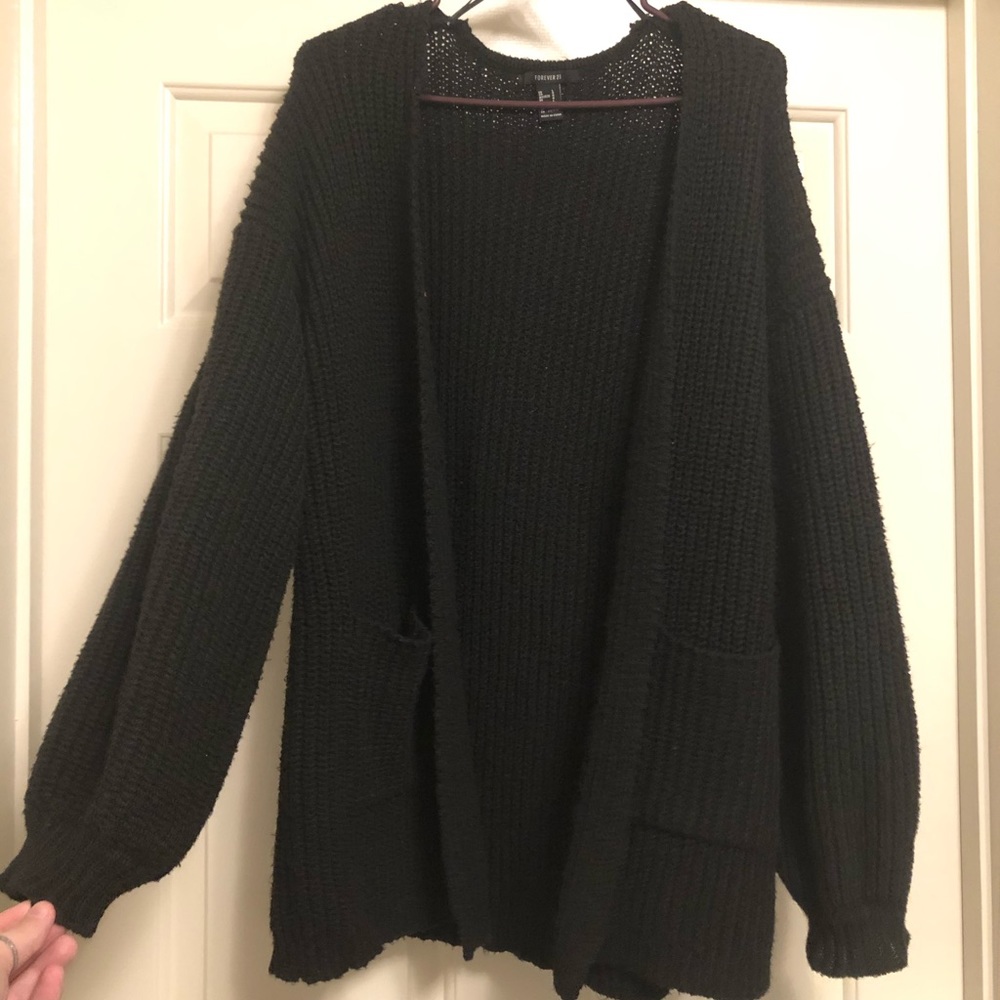 🖤black forever21 women’s size large cardigan🖤